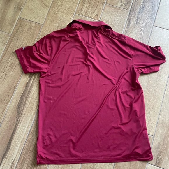 Brooks Brothers Performance Series Short Sleeve Collared Golf Shirt in Red Large - Picture 8 of 8